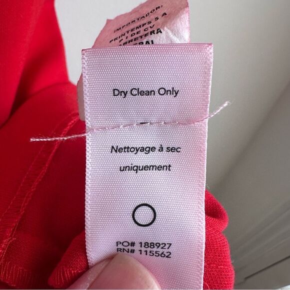 Likley Scarlet Red Bedford 3/4 Sleeve Sheath Dress Size 8 - Picture 9 of 9